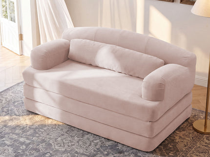 2 Seater Sofa Bed, Compact Foldable Floor Couch