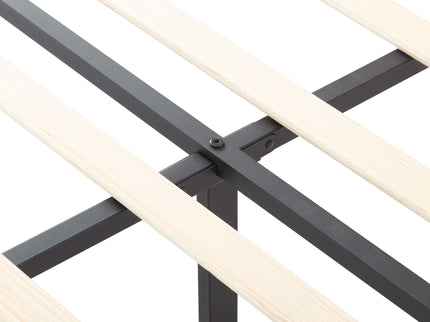 Upholstered Platform Bed With Slats