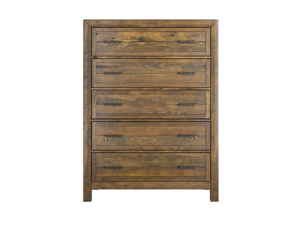 5 Drawer Chest With - Brown