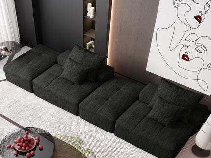 Modern Oversized Diy Combination Modular Sectional Sofa With Pillows