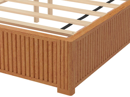 Platform Bed Frame With Headboard, Floor Standing Design