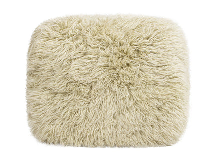 Enchante - New Zealand Sheepskin Rectangular Accent Ottoman - Taupe / Natural