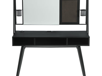 Darby - Writing Desk With USB Ports - Black