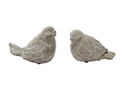 Skye Sparrow Bird Accents (Set of 2) - Antique Gray