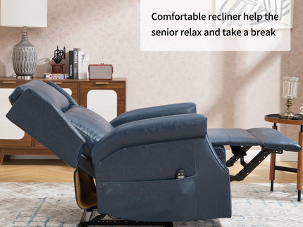 Manual Recliner Chair With Heavy Duty Motion Mechanism, 8 Vibrating Nodes And 3 Massage Modes For Living Room