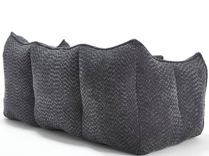 Comfortable Dual Beanbag Chair With High Resilience Foam Core For 2 People