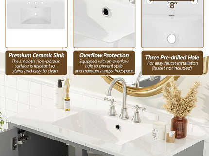 Traditional Bathroom Vanity Set With Soft Close Doors