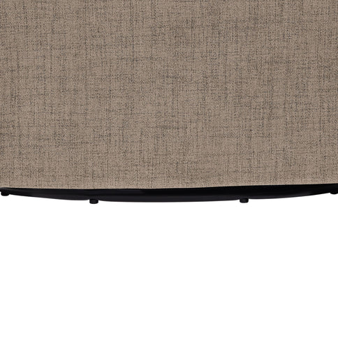 Solitude - Skirted Swivel Accent Chair With Hemp Like