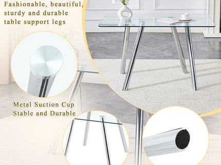 Dining Table With Transparent Surface