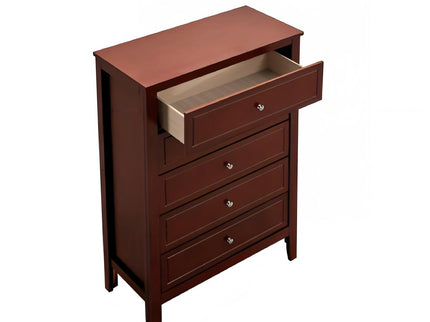 Daniel - Chest, 5 Drawer Storage Unit - Cherry