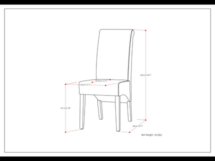 Avalon - Deluxe Parson, Dining Chair (Set of 2)