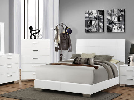 Dulcey - 6 Drawer Dresser With Accents, Bedroom Storage - Gloss White