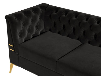 Luxurious Sofa With Legs, Modern Chesterfield Design, Tufted Upholstery, 3 Seat Couch For Living Room And Office