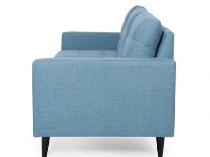 Jenny - Contemporary Tufted Fabric 3 Seater Sofa