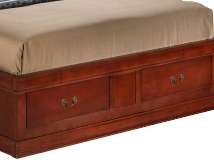 Traditional Style Bookcase Storage Bed