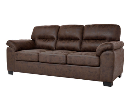 3 Seater Sofa With Padded Armrests And Triangular Leg