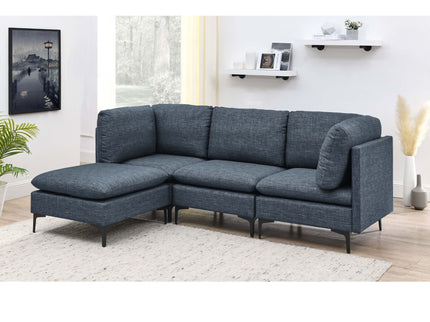 Upholstered Modular Sectional & Tall Legs