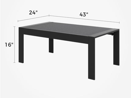 Modern Rectangle Outdoor Coffee Table