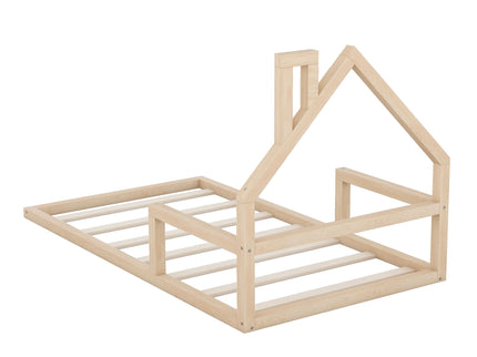 Floor Bed With House Shaped Headboard