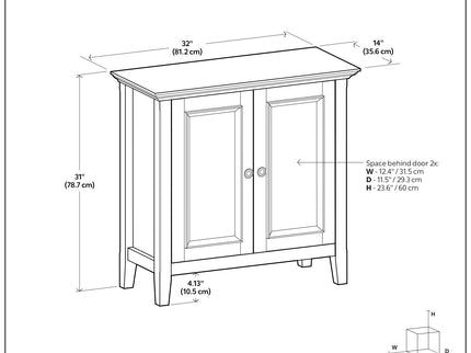 Amherst - Handcrafted Low Storage Cabinet