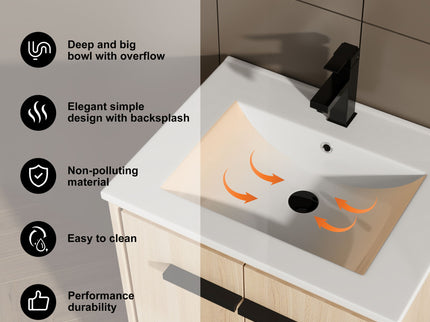 Modern Bathroom Vanity Base With Basin And Storage Cabinet