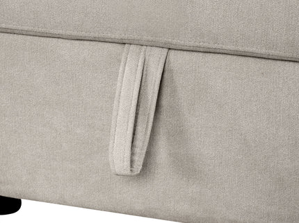 U-Shaped Sectional Sofa Pull-Out Sofa Bed With Two USB Ports, A Storage Chaise Lounge And Four Back Pillows For Living Room