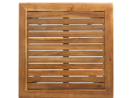 Outdoor Minimalist Acacia Wood Square Bar Table