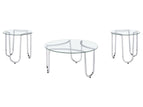 Pearl Silver / 3 Pc. Coffee Table, 2 End Tables