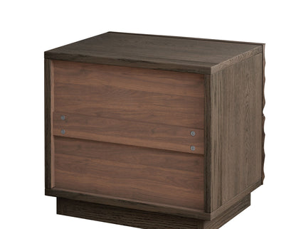 Nightstand With 2 Drawers, No Handles