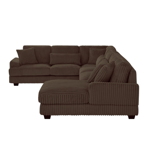 Oversized Sectional Sofa U - Shaped Sofa Couch Modern Sofa Upholstered In Soft With A Chaise Lounge For Living Room