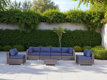 Outdoor Wicker Seating Group With Cushions