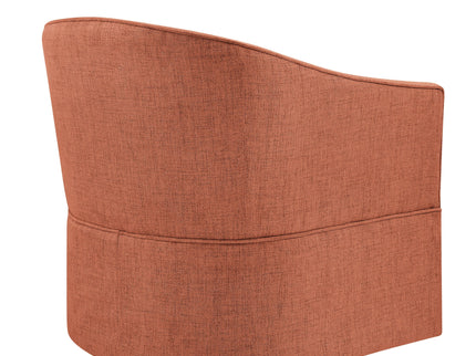 Solitude - Skirted Swivel Accent Chair With Hemp Like