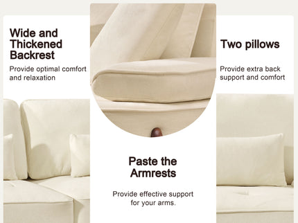 Comfortable Deep Seated Sofa With Pillows