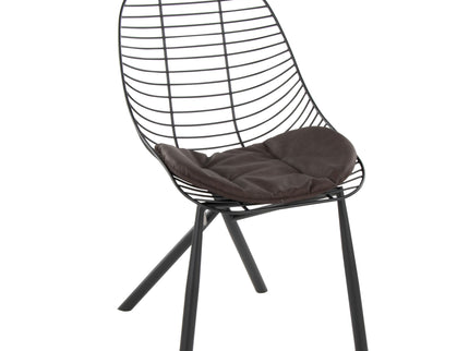 Wired - Contemporary Chair (Set of 2) - Black / Espresso