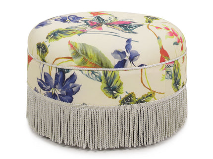 Yolanda - Round Upholstered Accent Ottoman