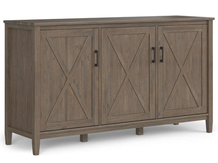 Ela - Wide Storage Cabinet - Smoky Brown