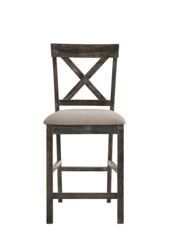 Martha II - 7 Pieces Counter Height Dining Room Set - Gray