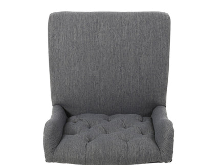 Vienna - Fabric Tufted Counter Stool With Nailhead Accents (Set of 2)