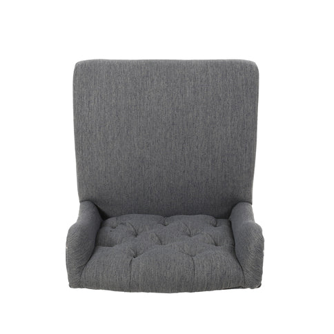 Vienna - Fabric Tufted Counter Stool With Nailhead Accents (Set of 2)