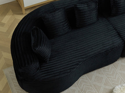 Sectional Sofa, Oversized 4 Seater With Deep Seat Design