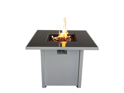 Fire Pit With Powder Coated And Top - White