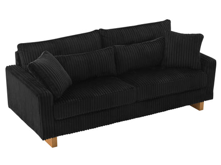 Modern Loveseat Sofa With 4 Pillows