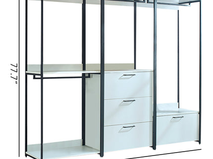 Fiona - Freestanding, Walk-In Closet System - White
