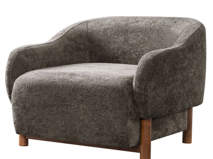 Modern Accent Chair With Recessed Arms And Tight Back