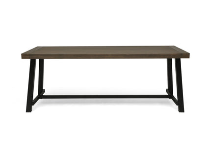 Outdoor Dining Table - Gray / Rustic Metal