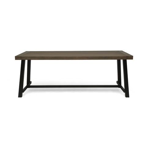 Outdoor Dining Table - Gray / Rustic Metal