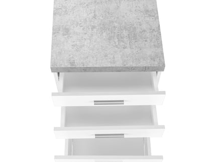 File Cabinet Rolling Mobile Storage Drawers Printer Stand For Office