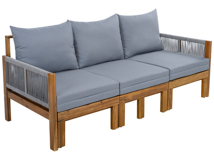 Outdoor 3 Seat Patio Sunbed