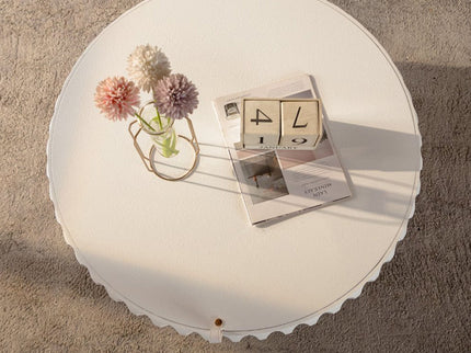 Fluted Storage Table With Lift Off Lid