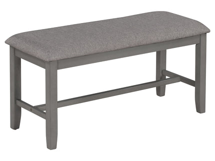 6 Piece Rectangular Dining Table Set With 4 Chairs And Bench